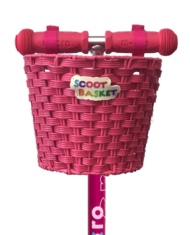 scooter basket pink