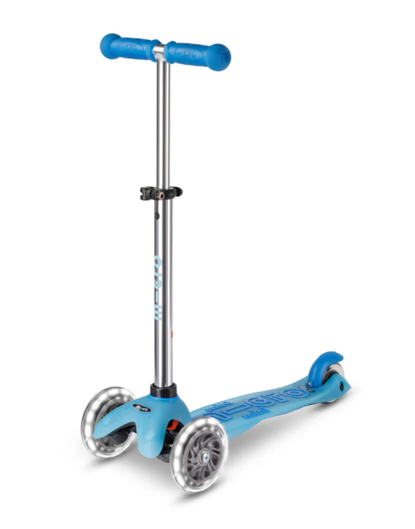 Mini Micro Deluxe LED Glow Arctic Blue | Micro Scooters Perth